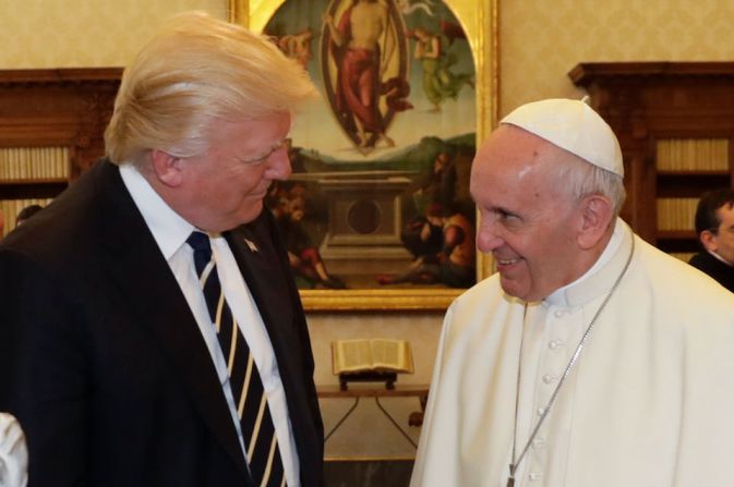 La reunión entre Trump y el papa era muy esperada.