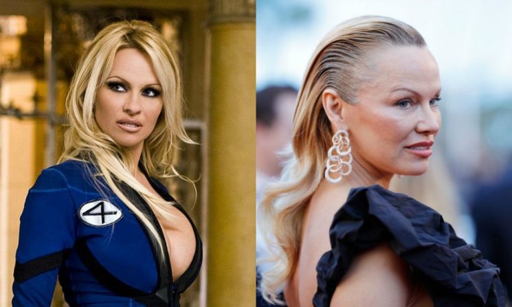 Así se veía Pamela Anderson en 2008 en la película 'Superhero Movie' y así luce en 2017.