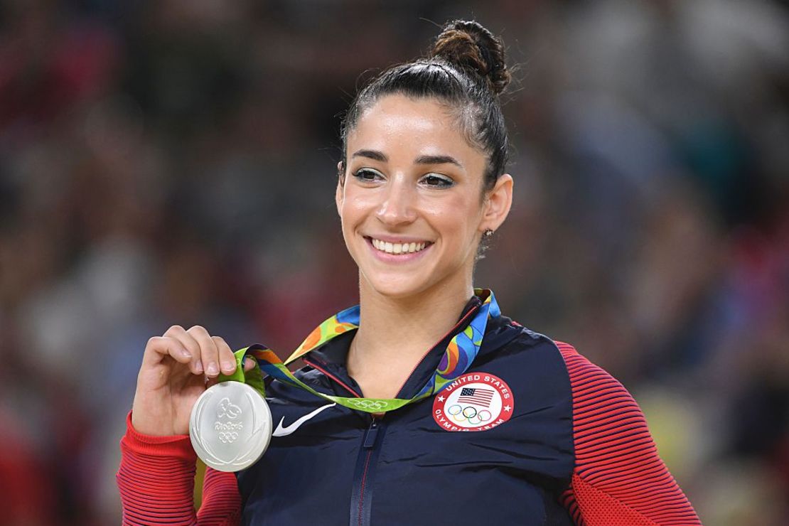 Aly Raisman durante los Juegos Olímpicos Río 2016.