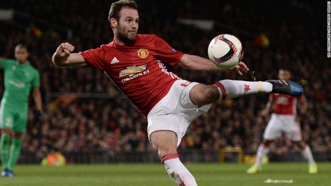 Juan Mata, jugador español del Manchester United.