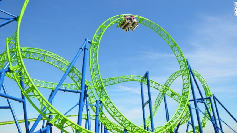 Hydrus, Casino Pier, Nueva Jersey: La Hydrus tomará el lugar de la montaña rusa Jet Star que quedó destruida por el huracán Sandy hace cinco años. Tiene una velocidad máxima de 75 kilómetros por hora en una pista de 320 metros e incluye una elevación vertical de 20 metros.