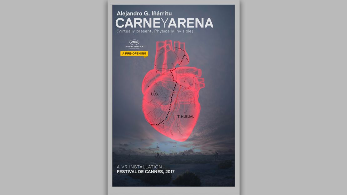 Cartel oficial de 'Carne Y Arena', la instalación de realidad virtual de G. Iñárritu y Lubezki.