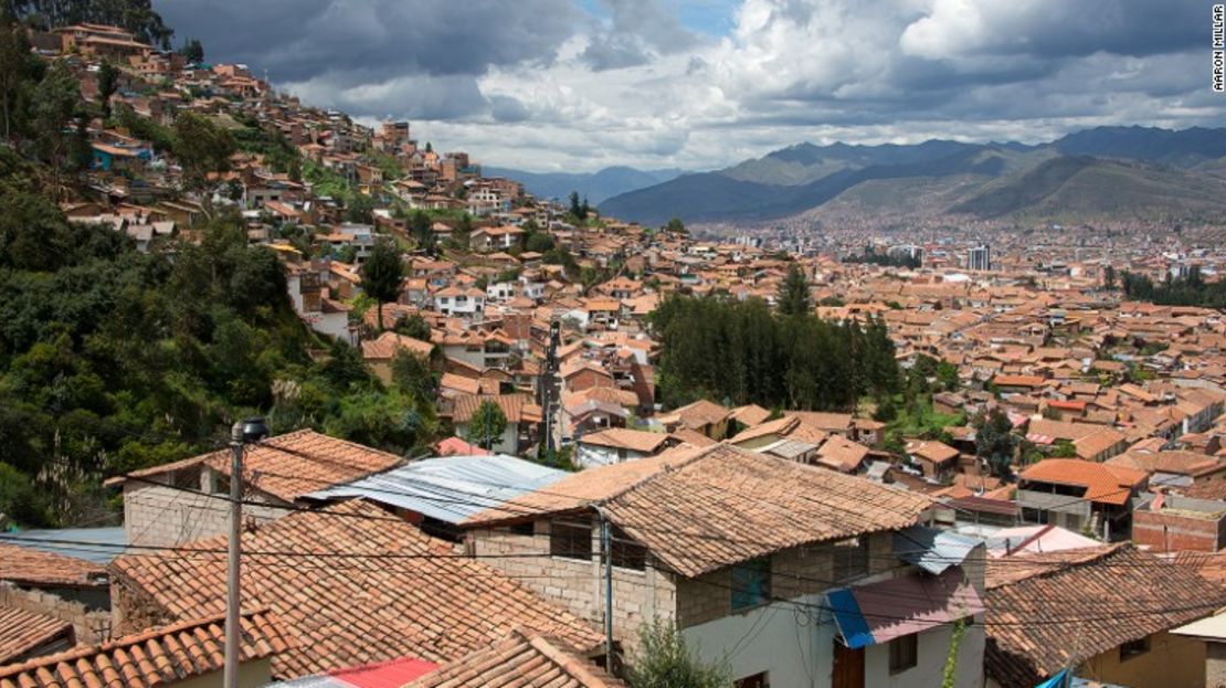 Los tejados de las casas de la ciudad vieja de Cusco.