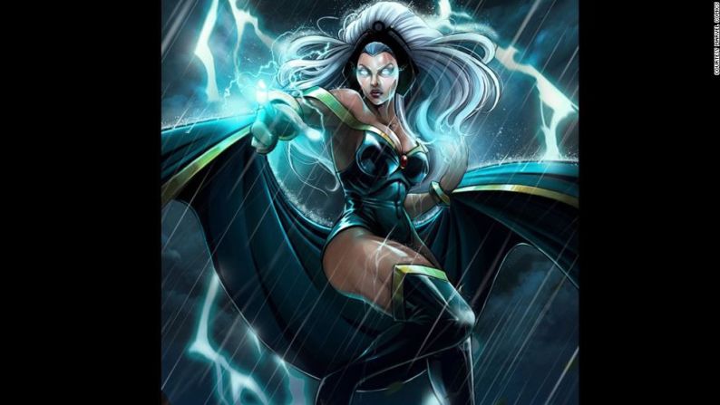 Otra de las superheroínas de los X-Men es Ororo Munroe, más conocida como Tormenta. Es de 1976.