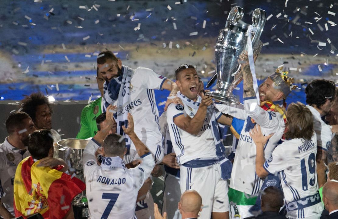 Real Madrid celebra la Liga de Campeones de Europa.