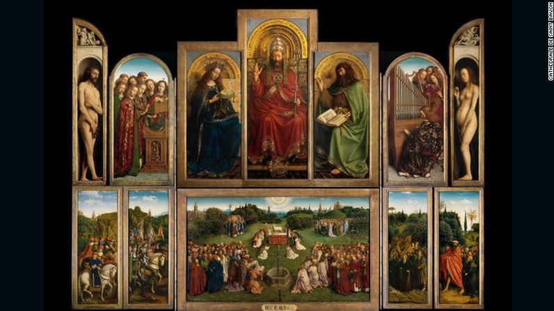 El Altar de Gante (1432), de Jan van Eyck, es la obra de arte más frecuentemente robada en la historia, habiendo sido sustraída (en todo o en parte) seis veces durante un período de más de 600 años. De los doce paneles que componen el enorme retablo, todavía faltan algunos. El denominado panel de los "Jueces Justos", fue robado de la catedral de San Bavón en Gante (Bélgica) en 1934. El robo fue ideado por Arsene Goedetier, un corredor de bolsa activo en la comunidad de la catedral. Él no fue el autor del robo, pero diseñó la trama basado en uno de sus libros favoritos, "The Hollow Needle", de Maurice LeBlanc. Después de muchas pistas falsas y un prolongado intento fallido de rescatar el panel, éste sigue faltando.