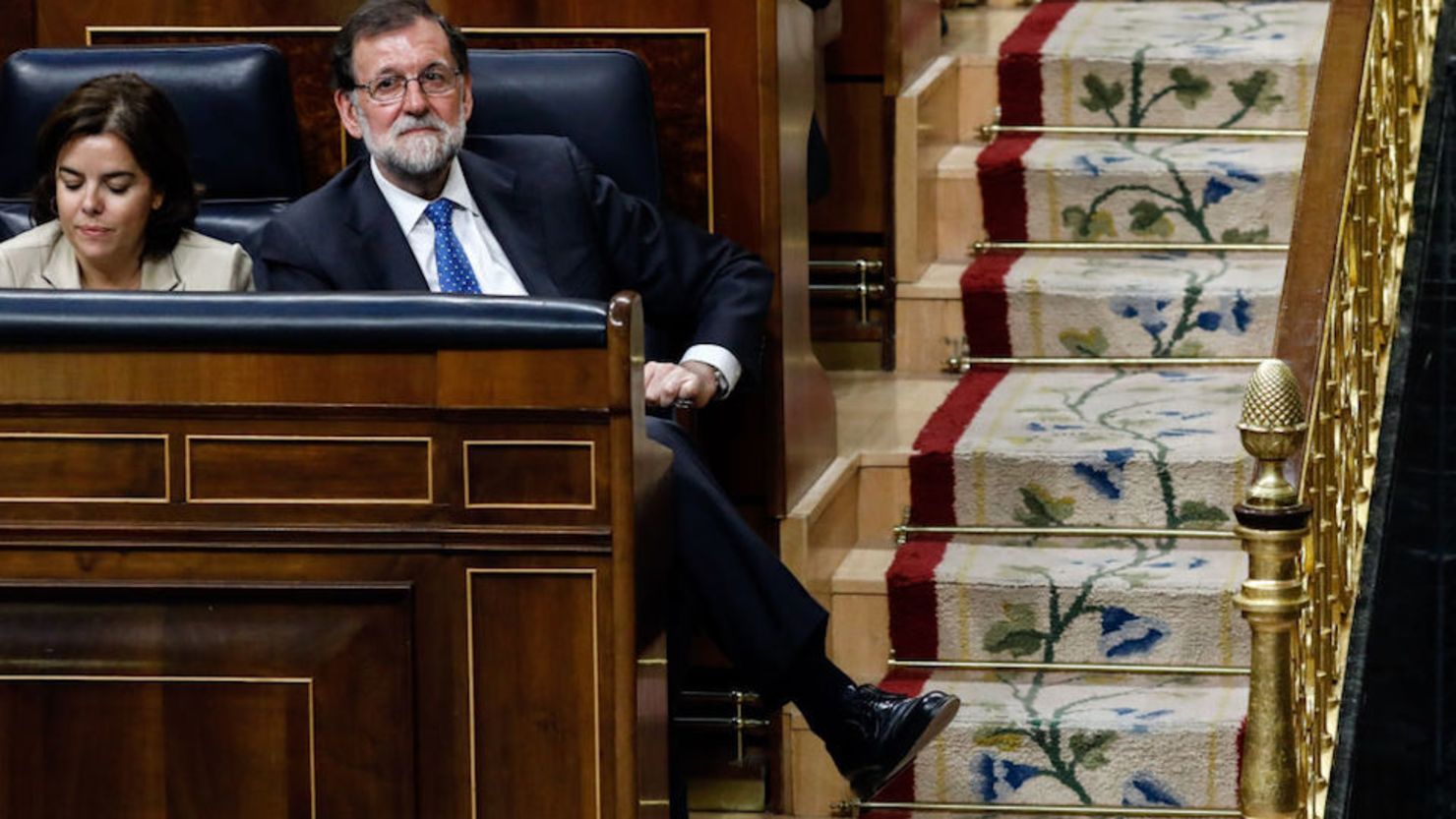 Mariano Rajoy, durante un debate en el Congreso