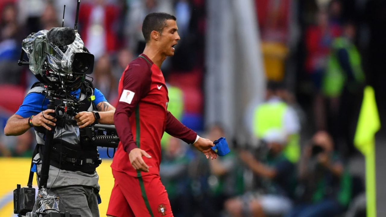 Cristiano Ronaldo durante el partido contra México en la Copa Confederaciones