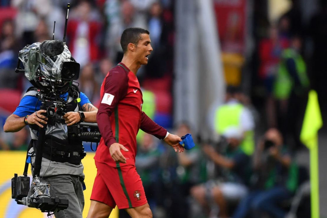 Cristiano Ronaldo durante el partido contra México en la Copa Confederaciones