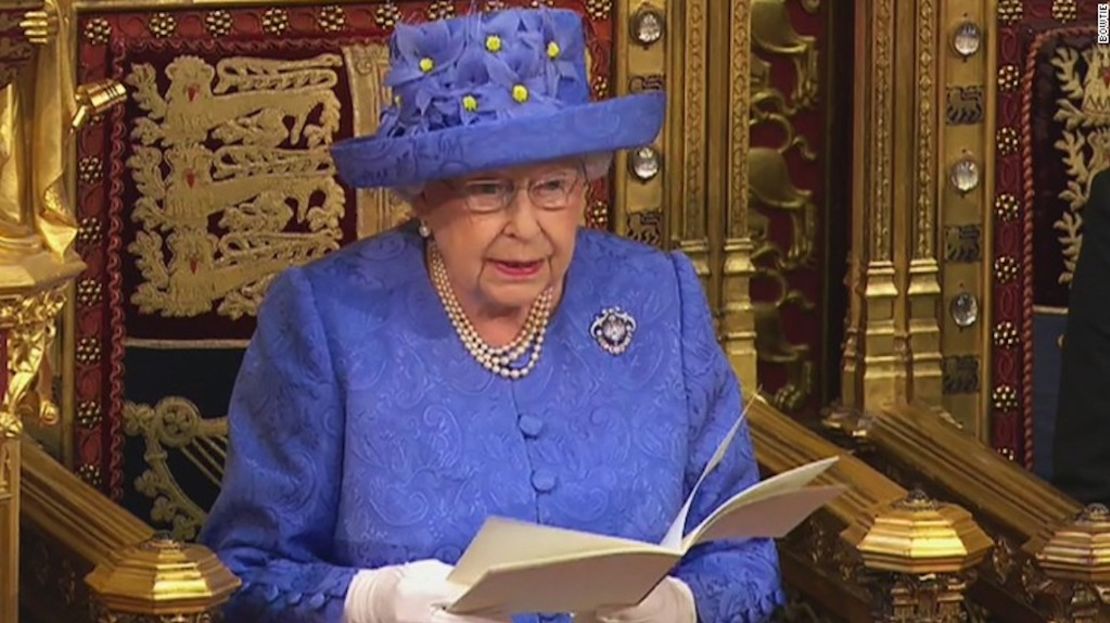 La reina abrió una nueva sesión en el Parlamento de Gran Bretaña este miércoles 21 de junio.