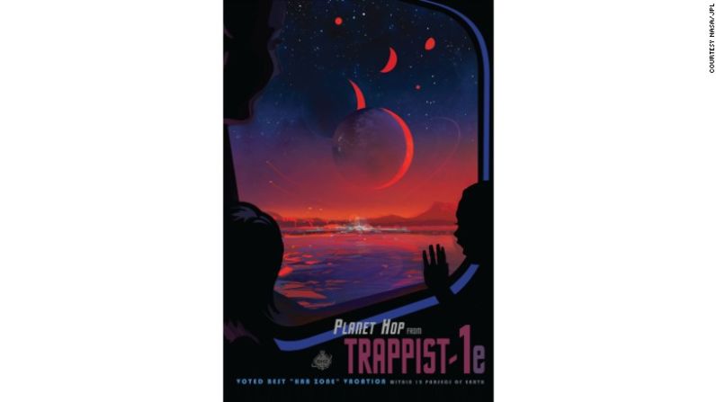 "Visions of the Future" – En 2016, El Estudio creó una serie de 14 carteles de turismo espacial, promoviendo destinos lejanos como TRAPPIST-1e, un exoplaneta a 40 años luz de la Tierra. El equipo se inspiró en viejos carteles para los parques nacionales.