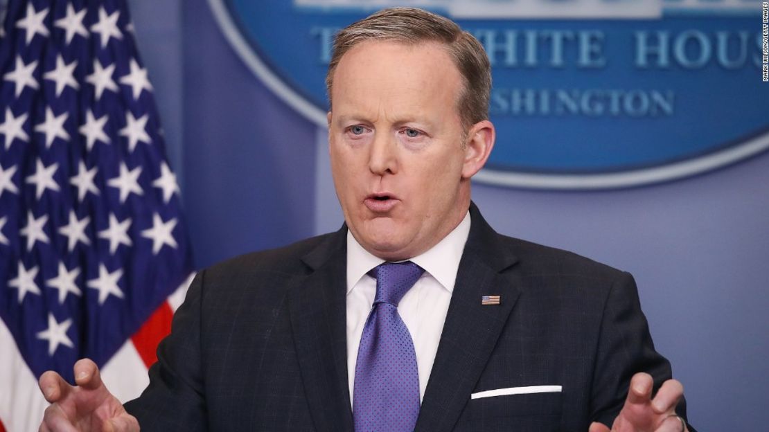 Sean Spicer, secretario de Prensa de la Casa Blanca.