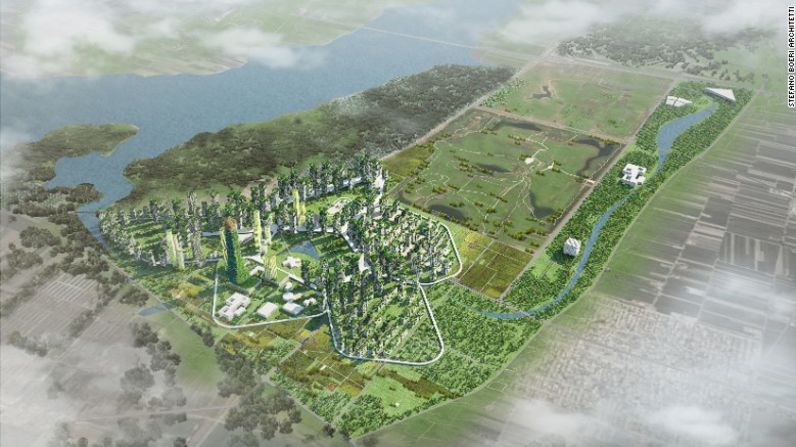 También hay un proyecto para construir una ciudad bosque en Shijiazhuang, en la provincia china de Hebei, que podría albergar a 100.000 personas.