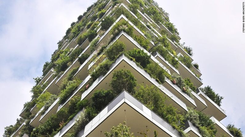 Un grupo de botánicos pasó dos años seleccionando y arreglando las plantas para el Bosque Vertical de Milán.