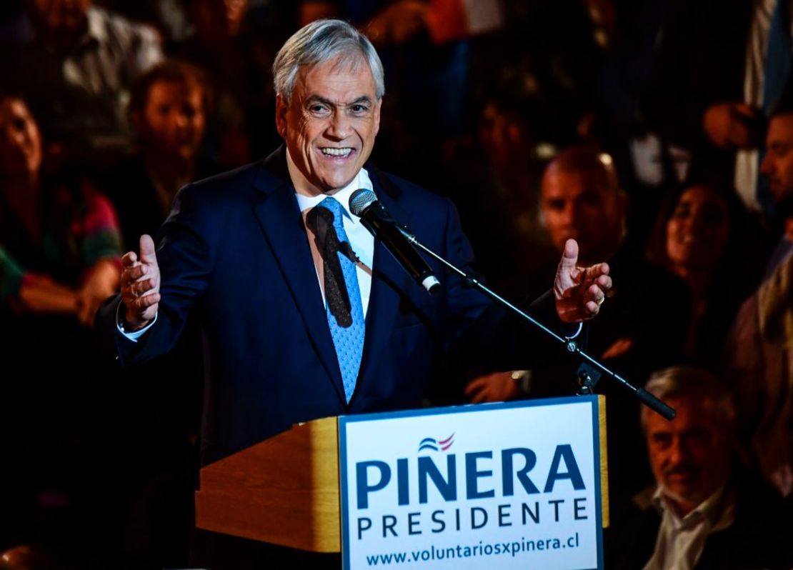 Sebastián Piñera, candidato presidencial chileno.