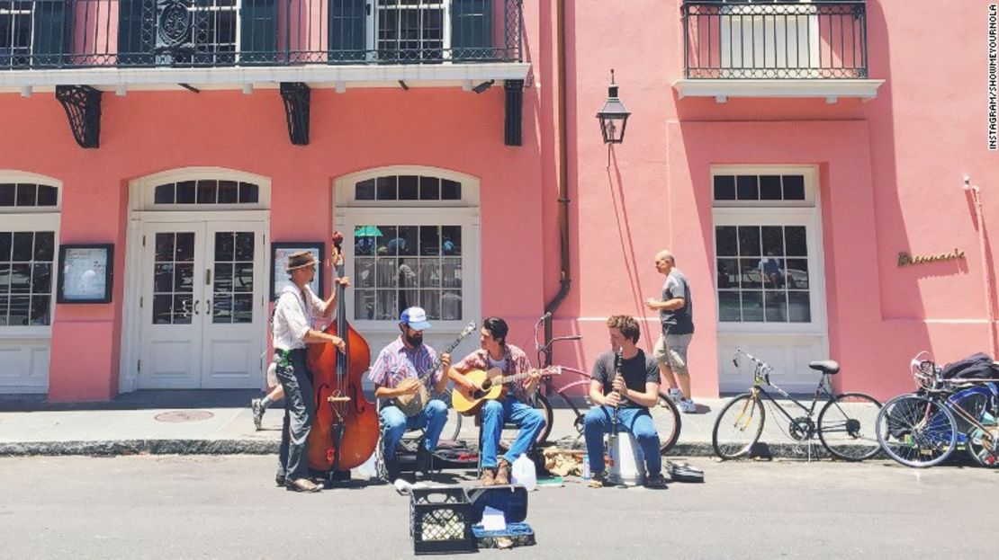 Música en vivo en el Barrio Francés de Nueva Orleans.