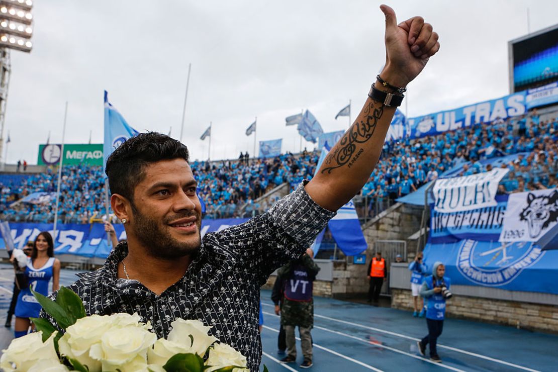 Hulk el día de su despedida del Zenit de San Petersburgo en un partido contra el Lokomotiv de Moscú.