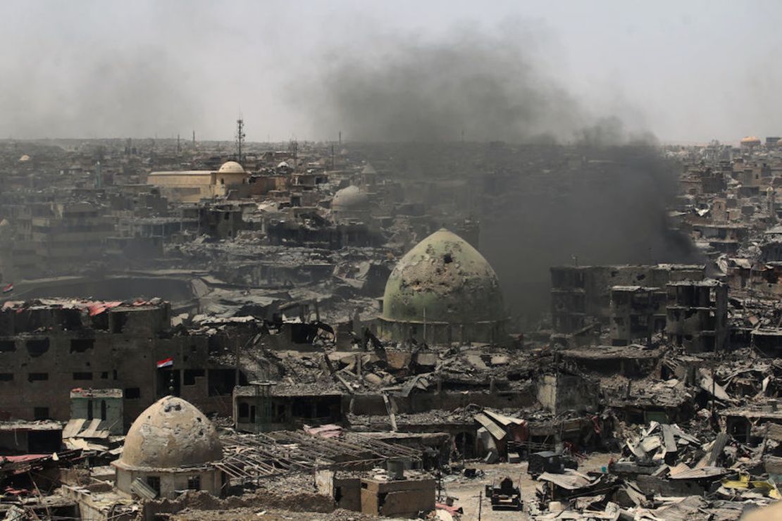 Imagen del 9 de julio que muestra la destrucción en Mosul.