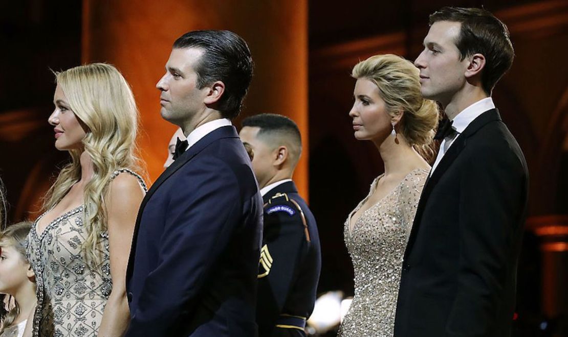 Donald Trump, Jr. y Jared Kushner el día de la toma de posesión del presidente Donald Trump.