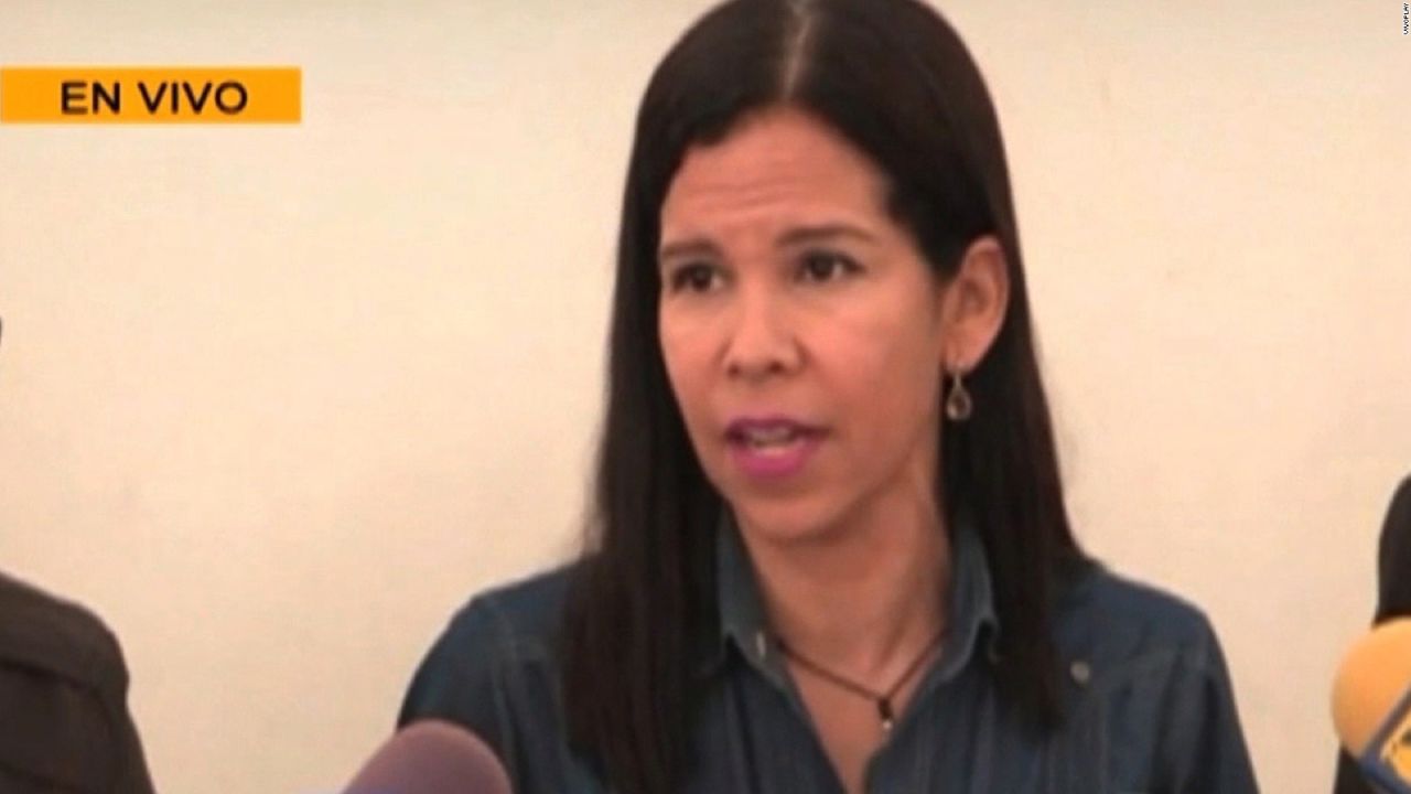 Gabriela Ramírez, exdefensora del Pueblo de Venezuela 2007-2014, durante la rueda de prensa en Caracas el 9 de julio de 2017.