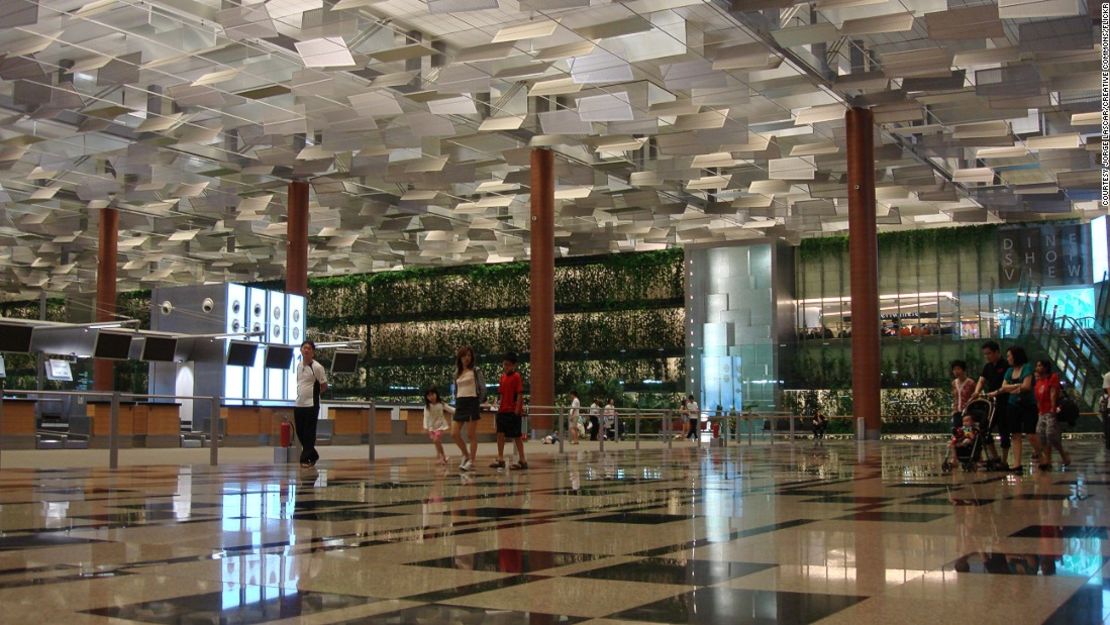 El Aeropuerto Internacional Changi, de Singapur, es uno de los más concurridos del mundo.