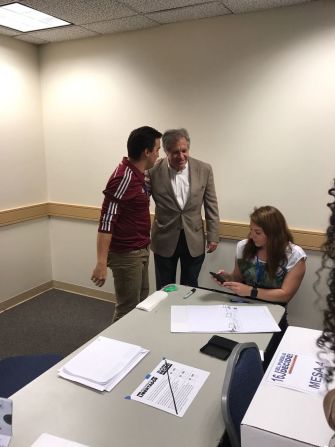 El secretario general de la OEA, Luis Almagro, en un punto de votación en Washington.