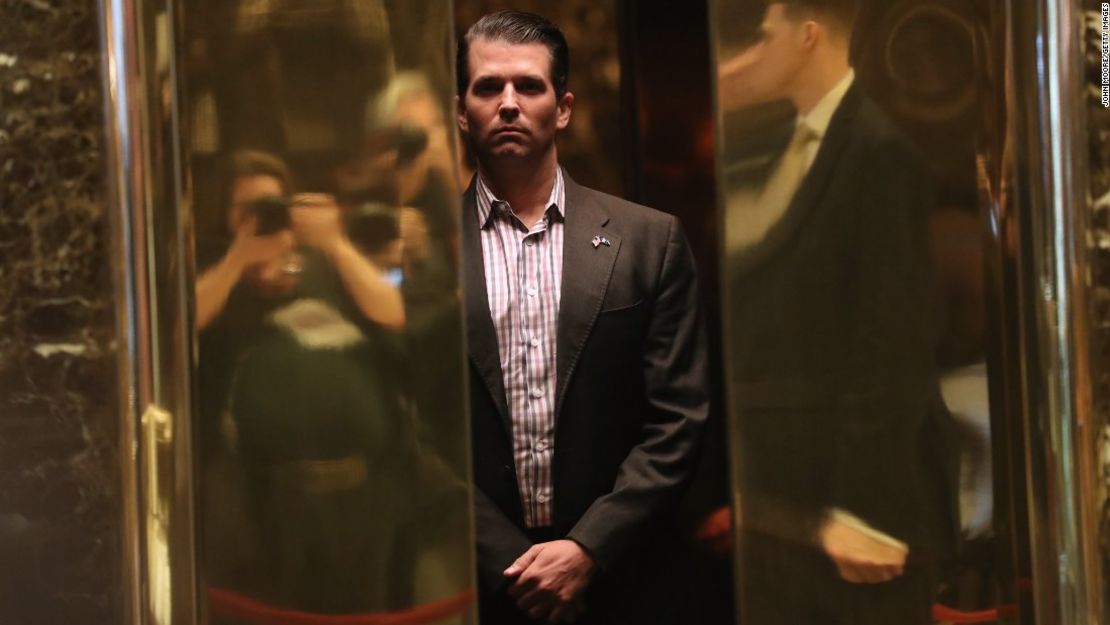 Donald Trump Jr. se reunión con ciudadanos rusos para obtener información sensible que pudiera afectar a Hillary Clinton en la campaña presidencial de 2016.