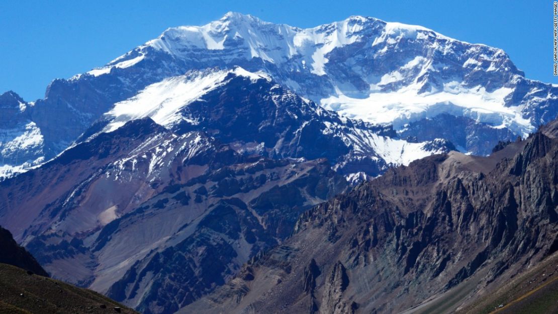 El Monte Aconcagua, el más alto de Suramérica.