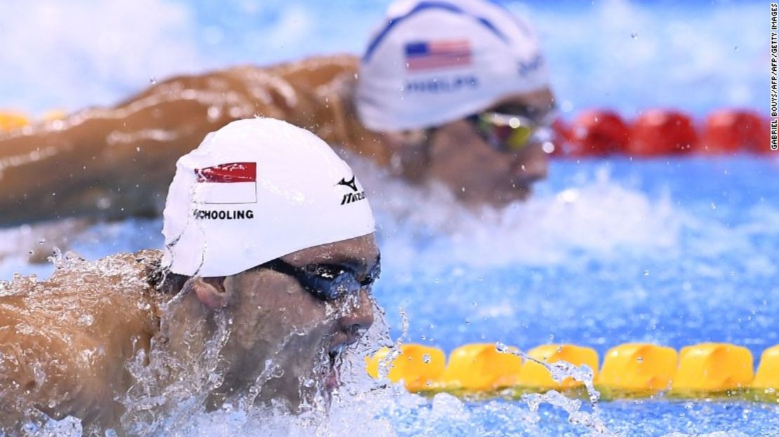 Schooling y Phelps, lado a lado