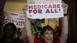 WASHINGTON, DC - JULY 19:  Activists protest against the Republican health care repeal-and-replace legislation at U.S. Sen. Ted Cruz's office in the Russell Senate Office Building on Capitol Hill July 19, 2017 in Washington, DC. Organized by the Center for Popular Democracy, Housing Works, National Nurses United and other organizations, dozens of people were arrested for protesting against the GOP attempts to end Obamacare.