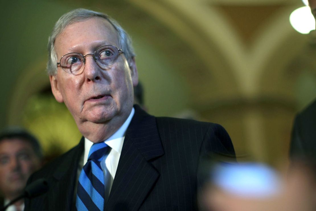 Mitch McConnell, líder de la mayoría republicana en el Senado.