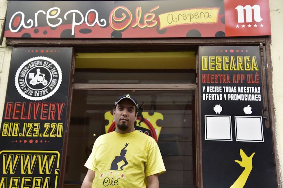 El venezolano Édgar Rodríguez es propietario de la cadena de restaurantes Arepa Olé en España.