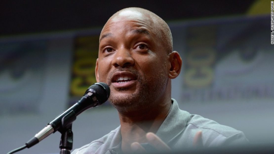 Will Smith durante su intervención en el panel de Netflix sobre Bright y Death Note en el Comic-Con de 2017, en el Centro de Convenciones de San Diego.