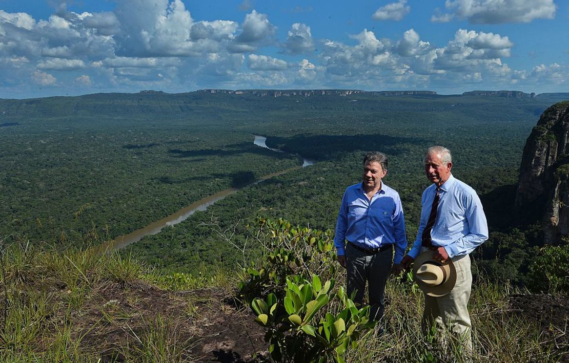 En el 2014, el príncipe Carlos de Inglaterra visitó el Parque Nacional Natural Serranía del Chiribiquete, en Colombia.