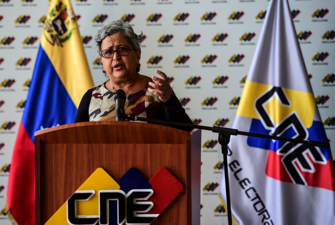 Tibisay Lucena, presidenta del CNE.