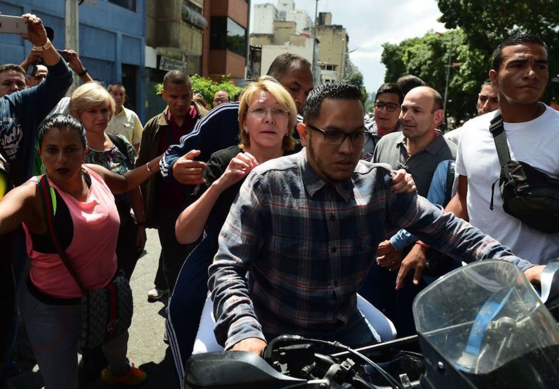 Luisa Ortega cuando fue destituida de su cargo como fiscal general de Venezuela, el pasado 5 de agosto.