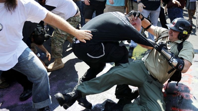 Enfrentamientos en Charlottesville, Virginia.