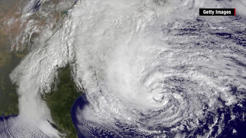 Así se ve Harvey desde el espacio.