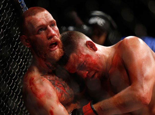 Conor McGregor durante una pelea del UFC en Las Vegas. El irlandés podría ganar más de 100 millones de dólares.