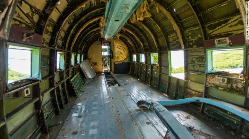 El interior de un Douglas DC-3.