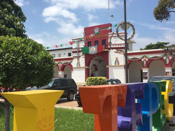 En la foto, el Palacio Municipal de Asunción Ixtaltepec, en Oaxaca, el estado más afectado por el terremoto.