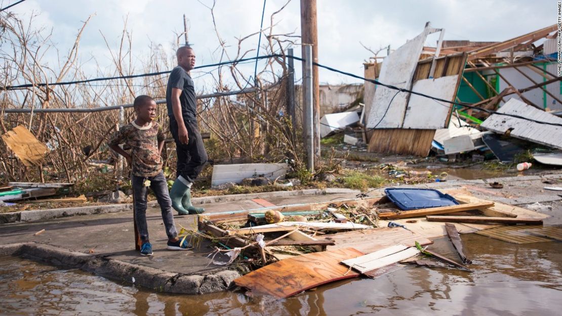 Los estragos de Irma en la isla de San Martín, en el Caribe.