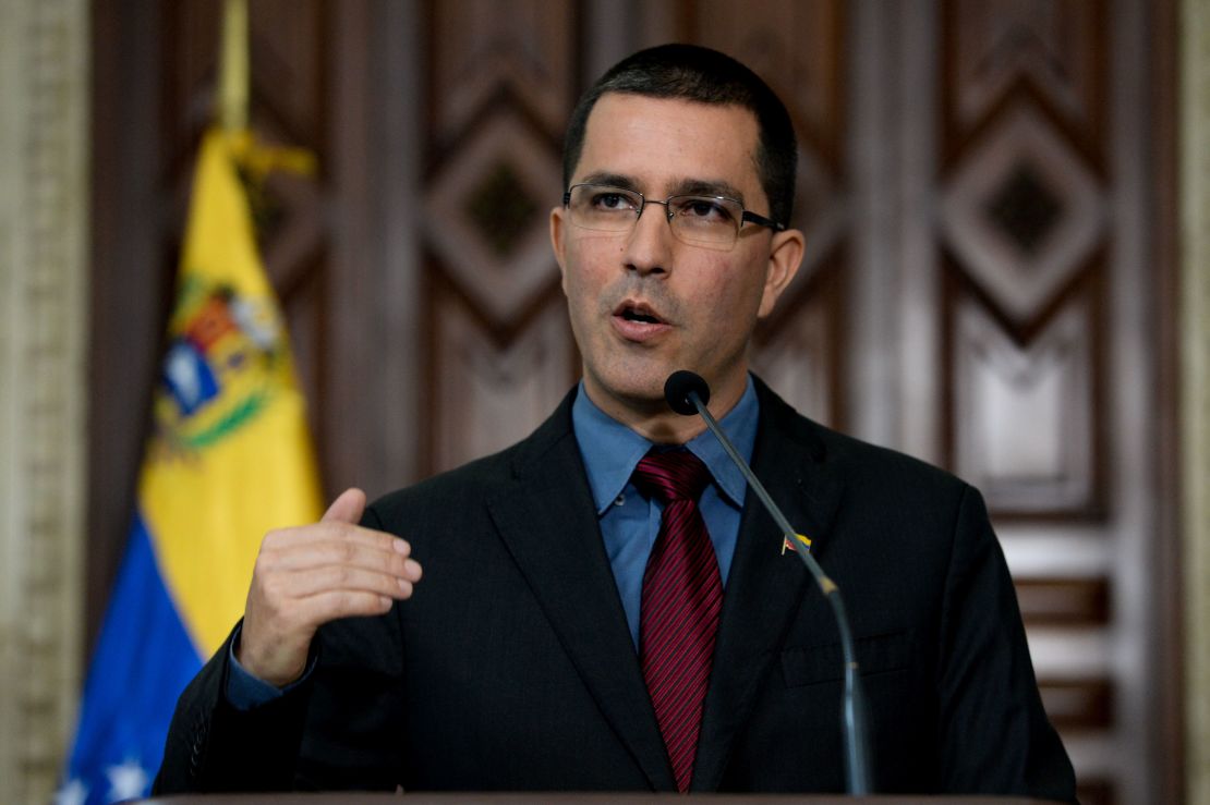 Jorge Arreaza, ministro venezolano de Relaciones Exteriores.