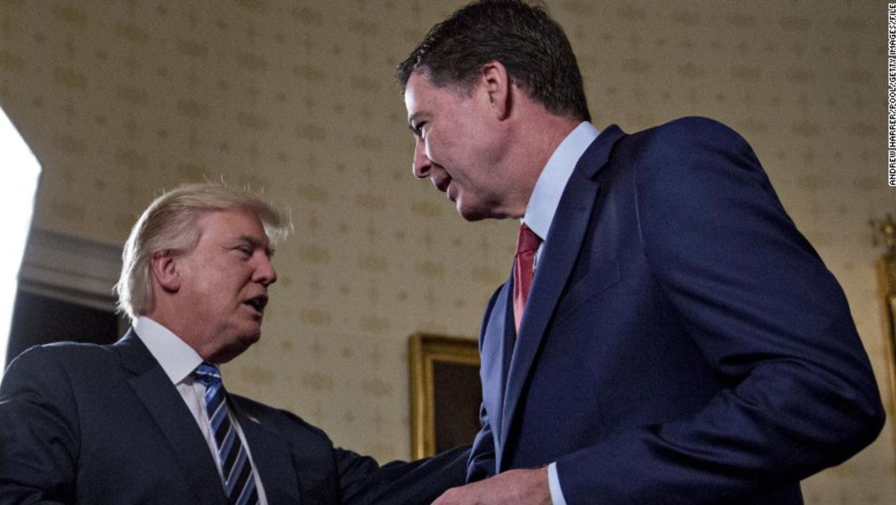 Donald Trump y James Comey.