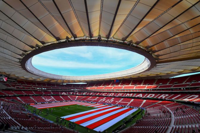 El nuevo estadio del Atlético de Madrid tiene una capacidad para 68.000 espectadores.