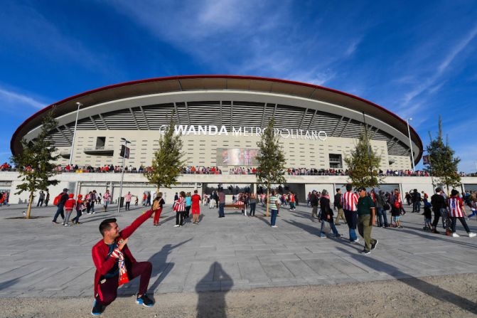 El club de fútbol español Atlético de Madrid estrena este sábado su nuevo estadio. Le damos un vistazo.