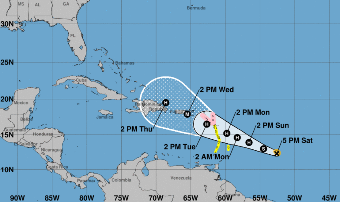 Se forma la tormenta tropical Maria.