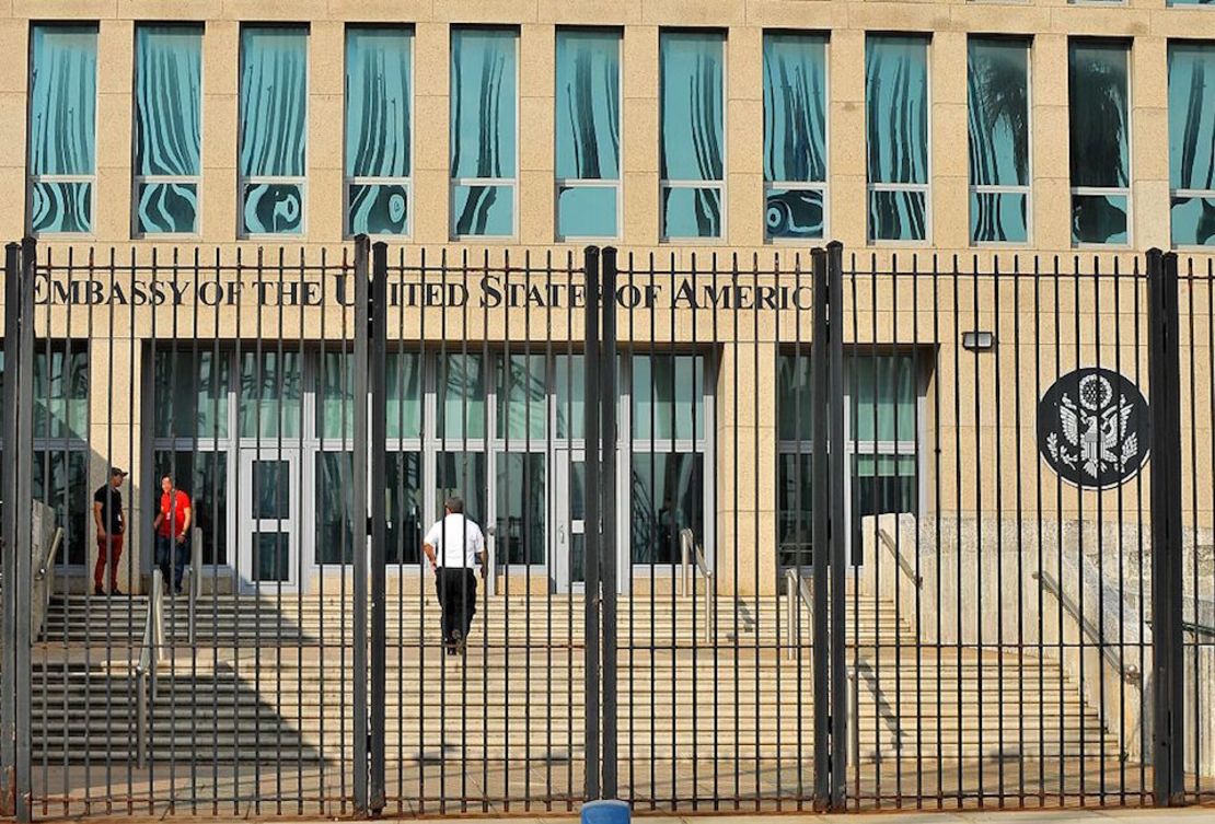 La embajada de Estados Unidos en La Habana, Cuba.