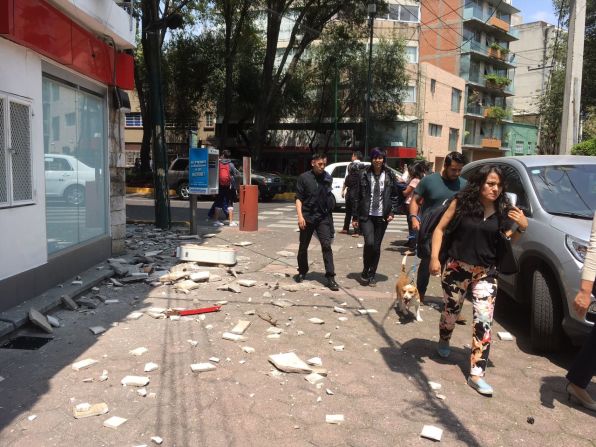 Parte de los daños que causó el terremoto en Ciudad de México.