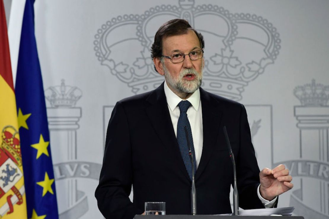 El presidente del gobierno español, Mariano Rajoy, dio un mensaje al país en relación al referéndum en Cataluña.